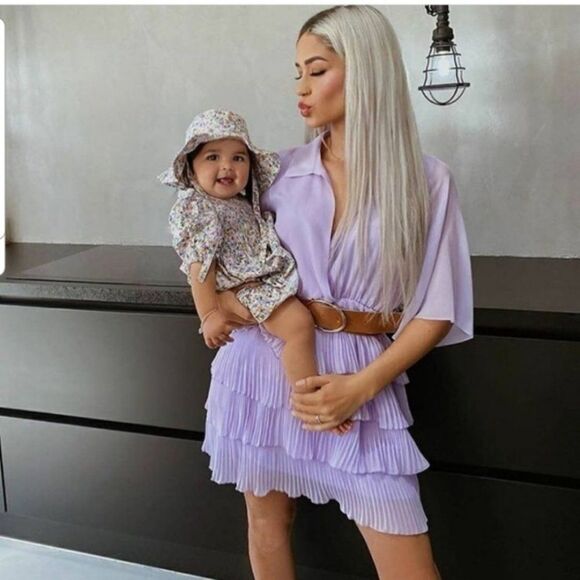 ZARA PLEATED DRESS WITH BELT - Picture 2 of 11